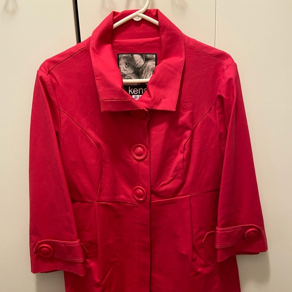 Pink Kensie High Waisted Coat. - Picture 1 of 4